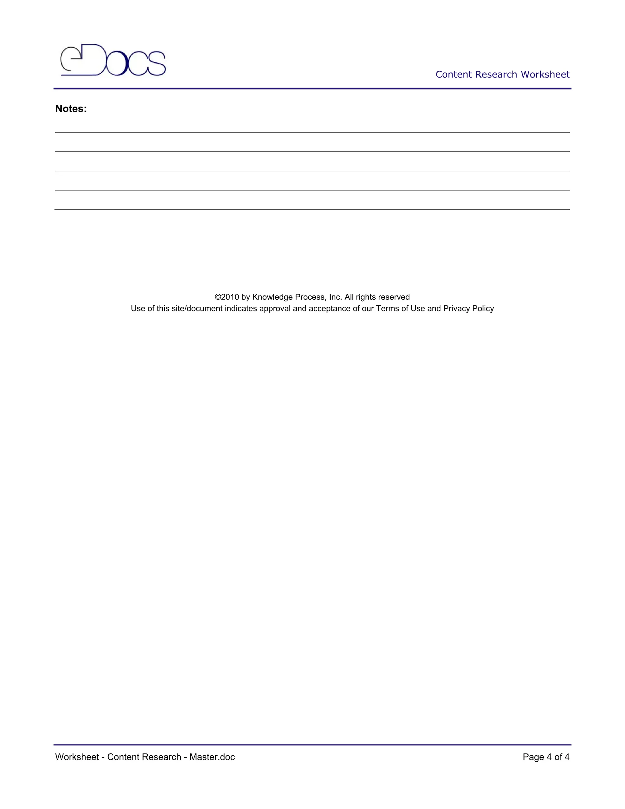 6. eDocumentation Process Selection of Worksheets | PDF