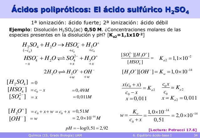 Equilibrios Acido Base I