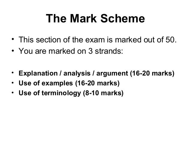 Psa marking scheme for essay