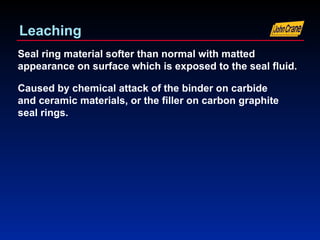 mechanical seal failure modes and classificationa | PPT