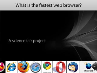 What is the fastest web browser?




A science fair project
 