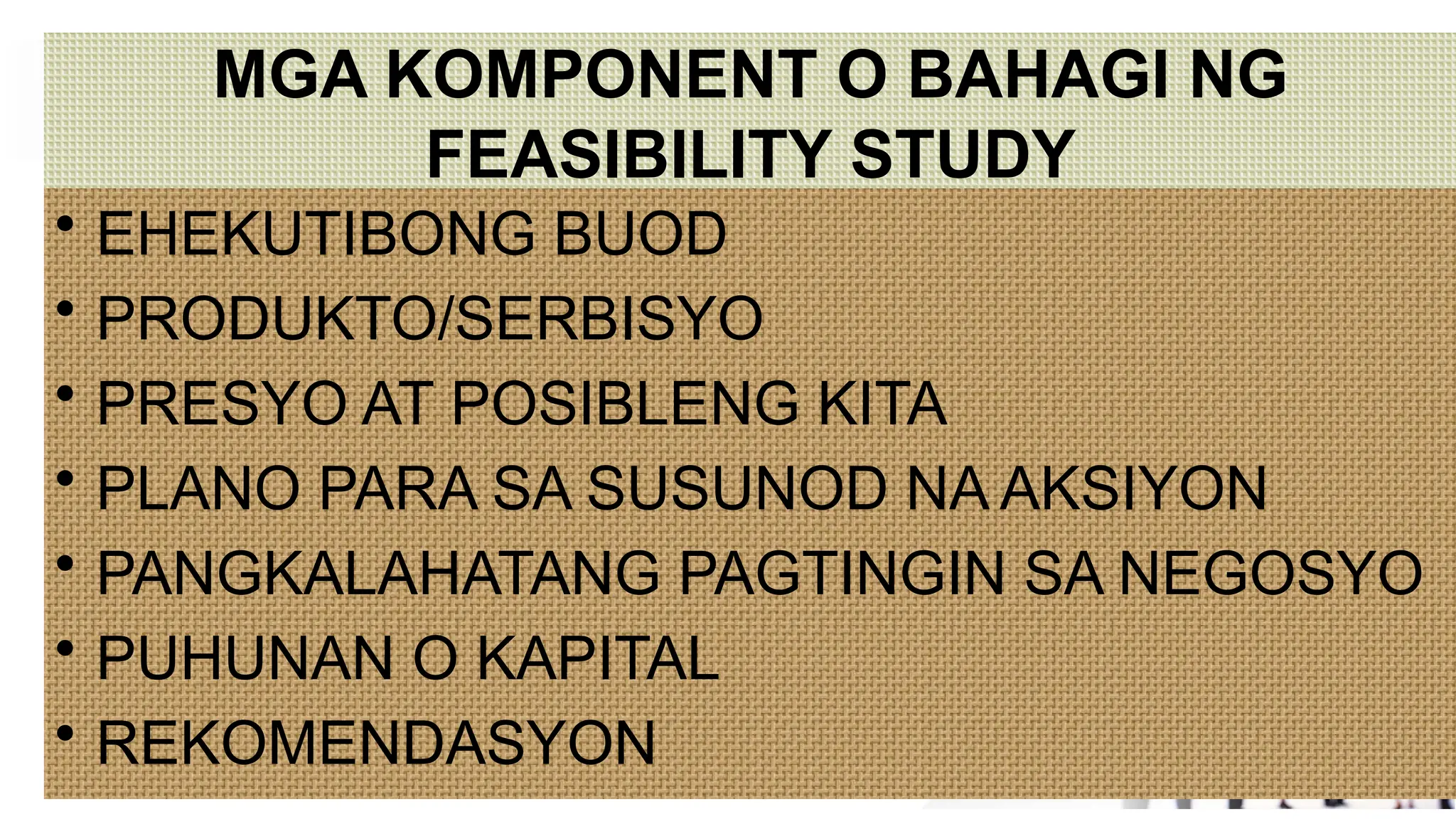 6-FEASIBILITY-STUDY.pptx Filipino sa Piling Larang | PPTX