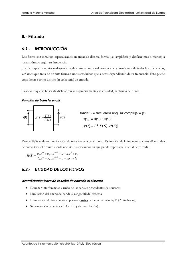 Utilidad de la filtración