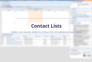 Bid Management Enhancements - Contact Lists