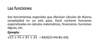 Functions Formula Es formulas y funciones | PPTX