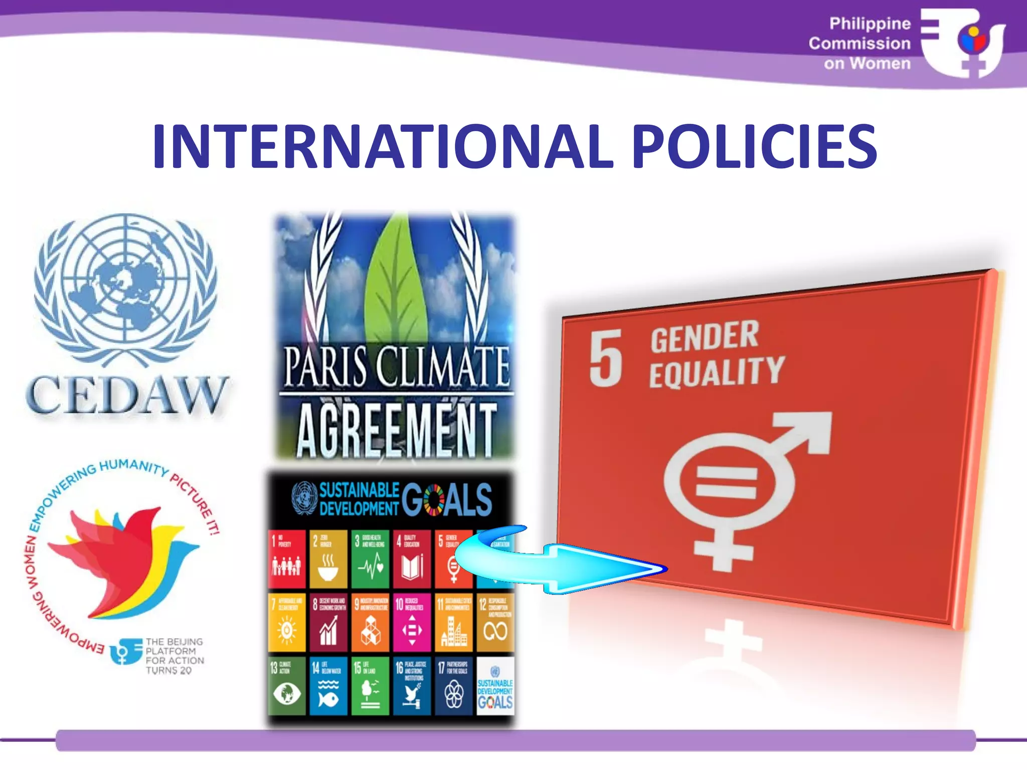 INTERNATIONAL POLICIES
 