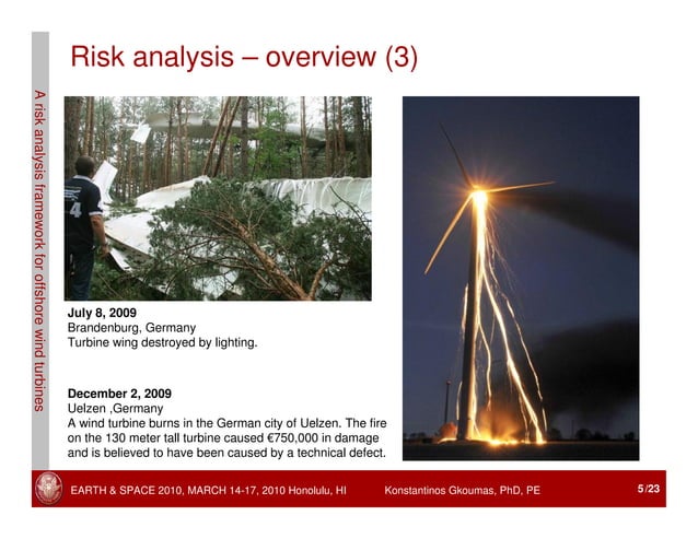 6 - A Risk Analysis Framework for Offshore Wind Turbines - Gkoumas | PDF