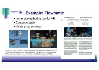 IEEE VR 2026 Course on Interaction Design for XR - Lecture 6: Research ...