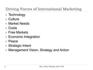 6. International Marketing, Market Selection, Modes of Entry in ...
