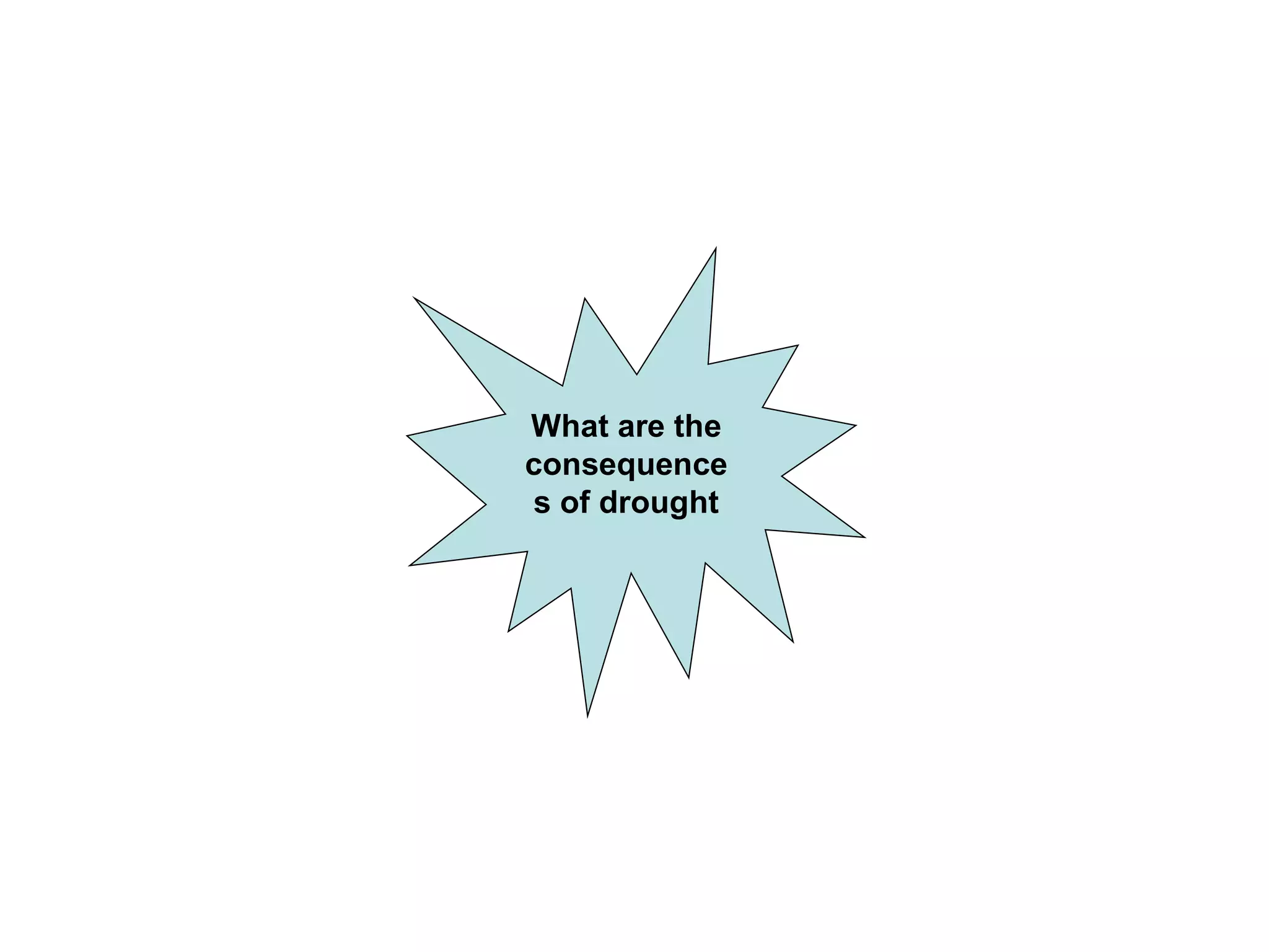 What are the consequences of drought