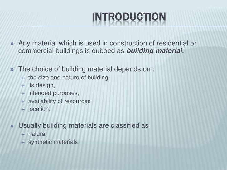 6. intro to building materials