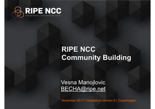 Community Building Update