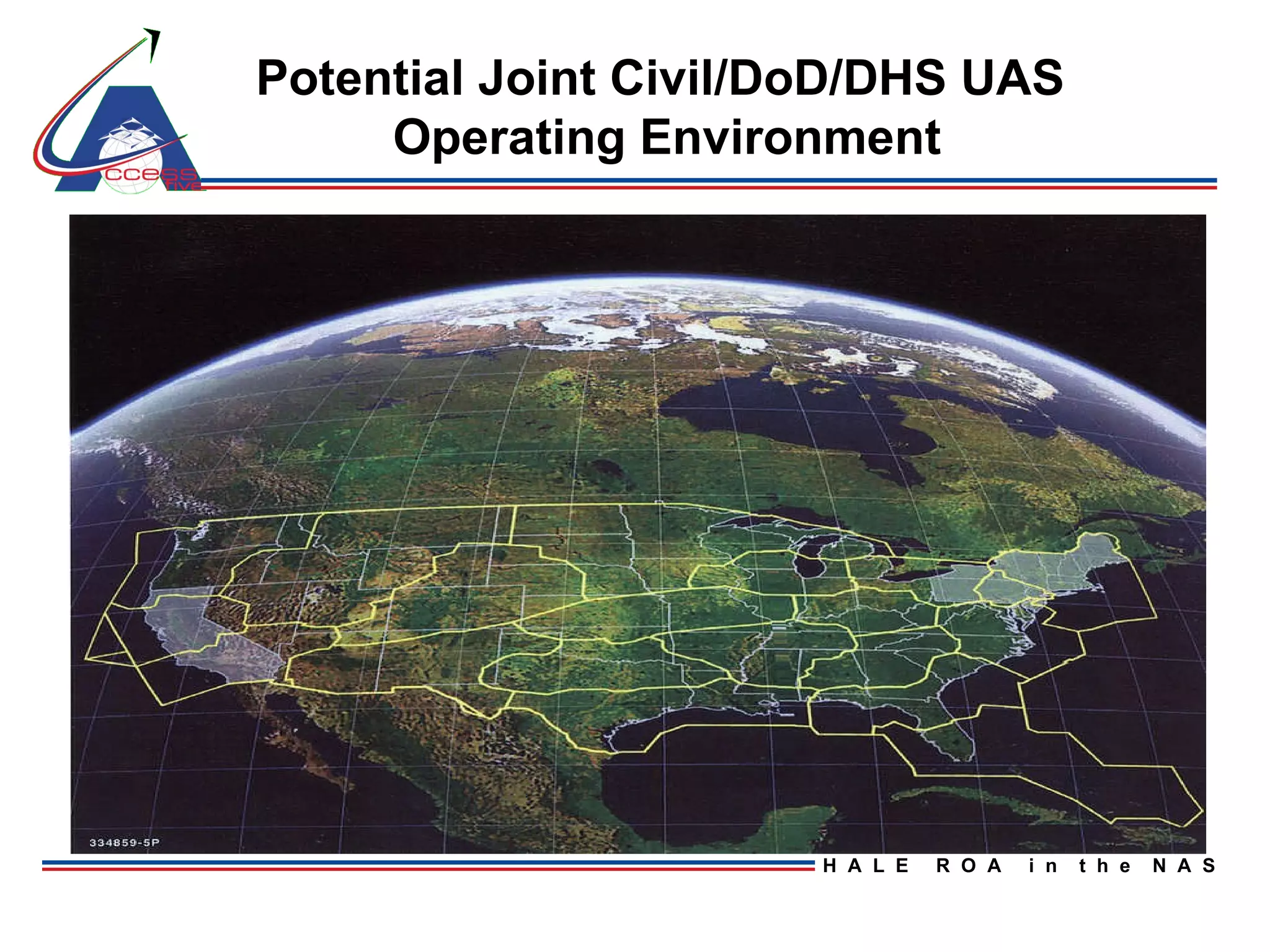 Potential Joint Civil/DoD/DHS UAS  Operating Environment 