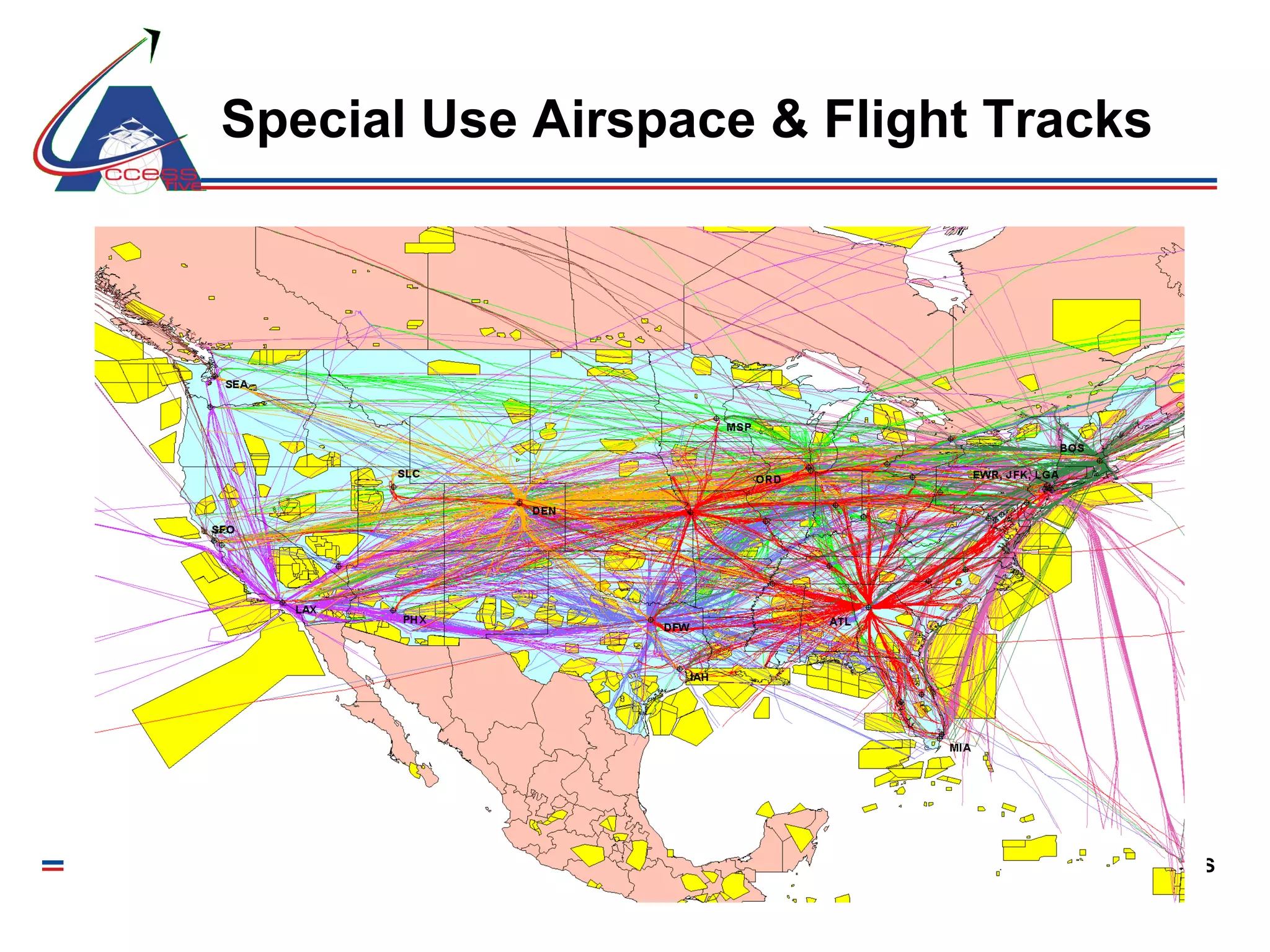 Special Use Airspace & Flight Tracks 