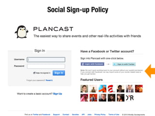 Social Sign-up Policy
 