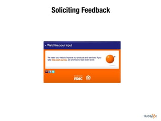 Soliciting Feedback
 