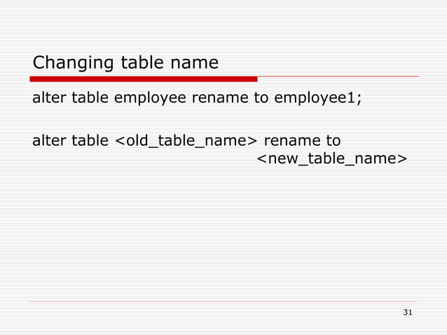 ALL BASIC SQL SERVER QUERY | PPT