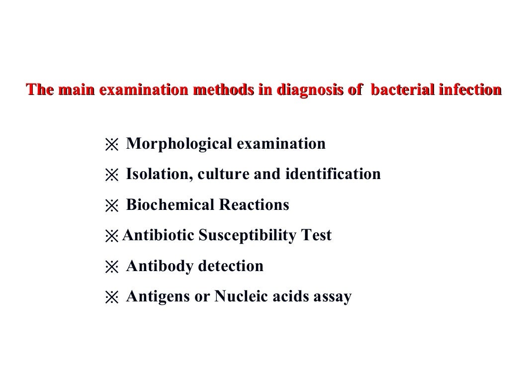 6 laboratory diagnosis of bacterial infection