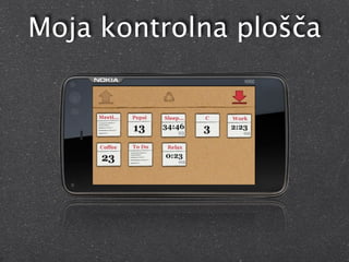 Moja kontrolna plošča
 