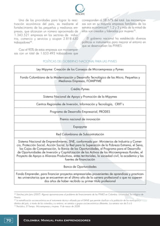 Colombia: Manual para emprendedores