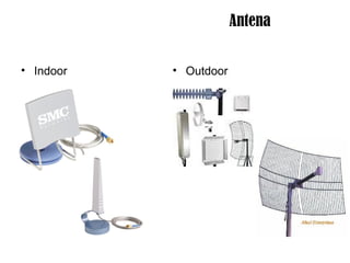 Antena 
• Indoor • Outdoor 
 