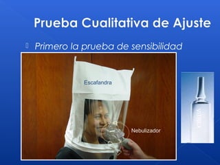    Primero la prueba de sensibilidad


              Escafandra




                                         VITREX
                           Nebulizador
 
