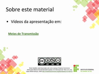 Este trabalho está licenciado sob uma Licença Creative Commons
Atribuição-NãoComercial-SemDerivações 4.0 Internacional. Para ver uma
cópia desta licença, visite http://creativecommons.org/licenses/by-nc-nd/4.0/.
 