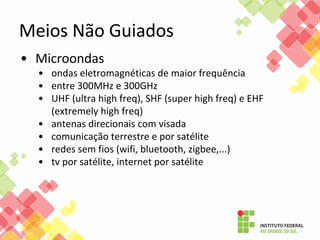 6 - Redes de Computadores - meios transmissao
