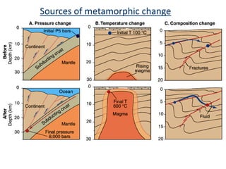 Sources of metamorphic change
 