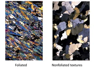 Foliated Nonfoliated textures
 