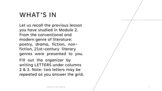 Genres 3 Column Notes 6-Mod3-Lesson-1.pdfdddddddddddddddddddddd | PDF