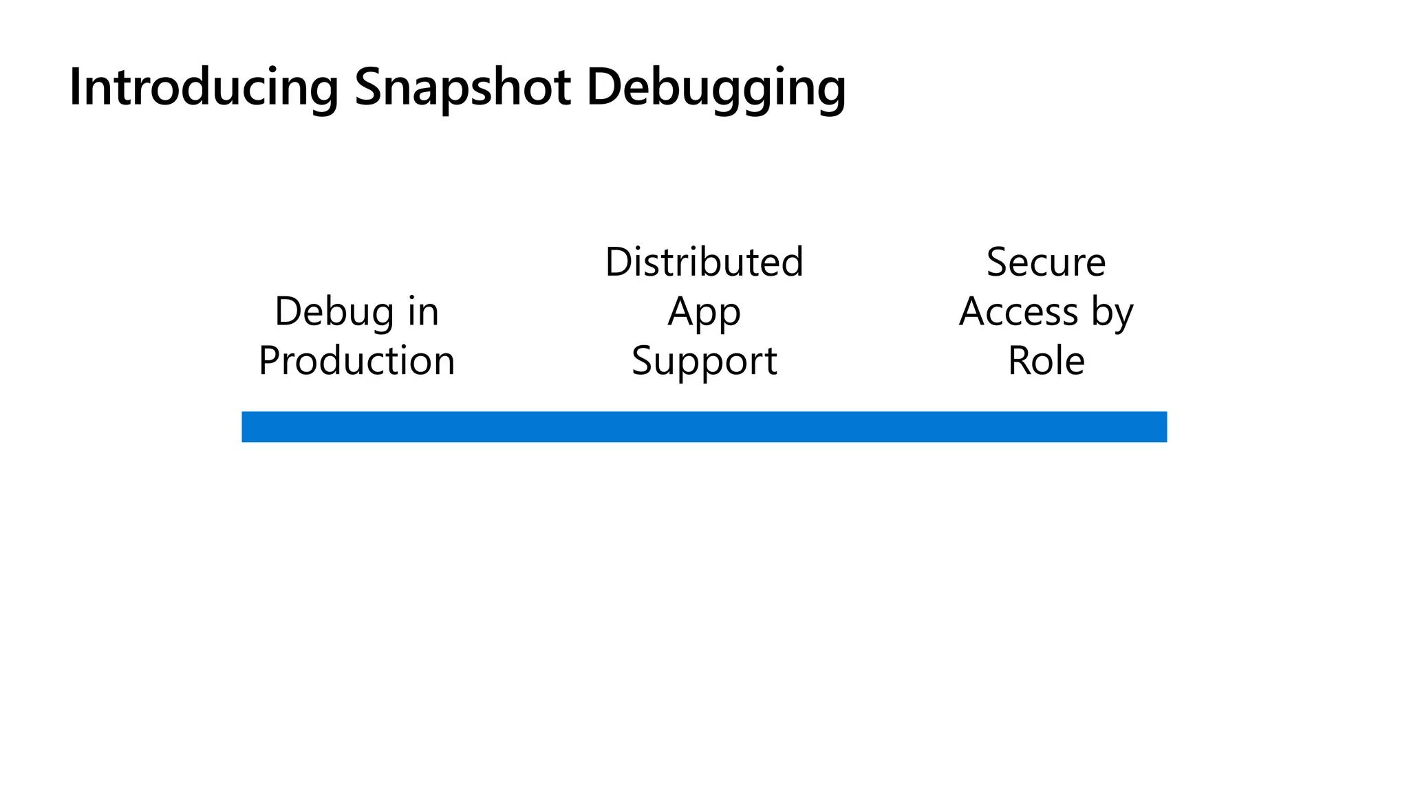Introducing Snapshot Debugging
 