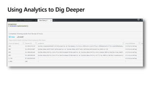 Using Analytics to Dig Deeper
 