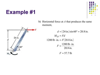 moments couples and force couple systems by ahmad khan