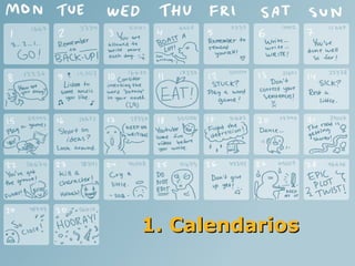 1. Calendarios
 