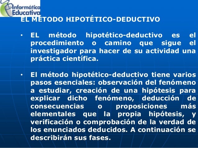 6. método hipotético