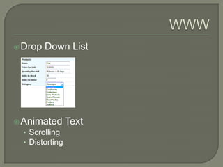 is a graphical object in a GUI with which continuous text, pictures or anything else can be scrolled.