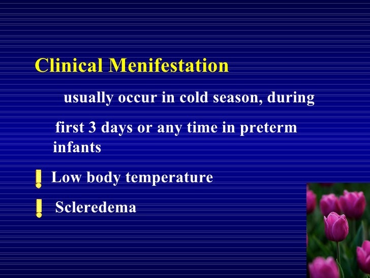 Neonatal Cold Injury Syndrome