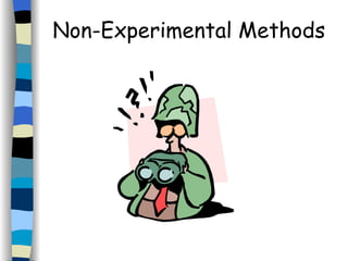 Non-Experimental Methods 