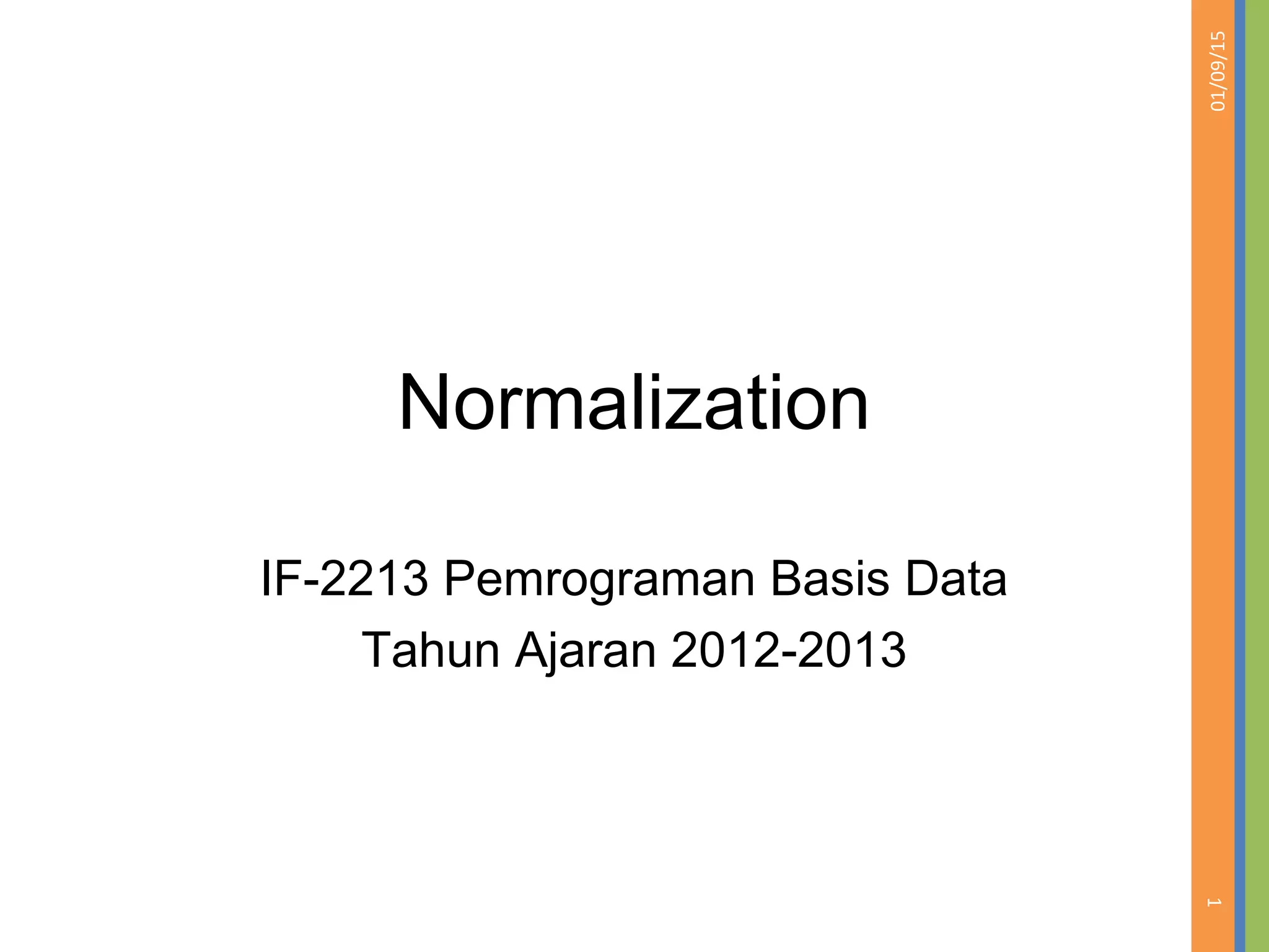6 normalization | PPT