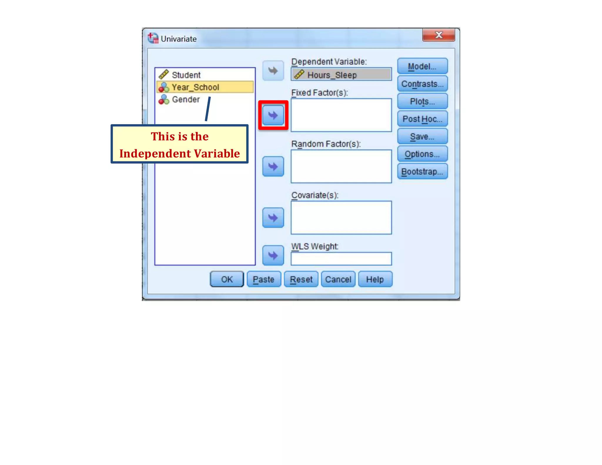 This is the
Independent Variable
 
