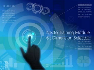Necto Training Module
6 : Dimension Selector
 