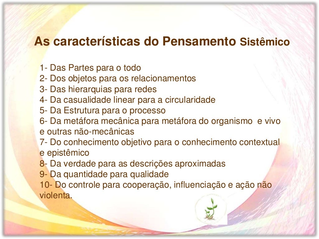 O Que é Pensamento Sistêmico - RETOEDU