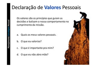 Planejamento Estratégico Pessoal