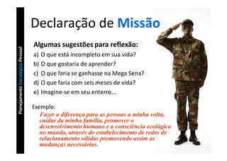 Planejamento Estratégico Pessoal