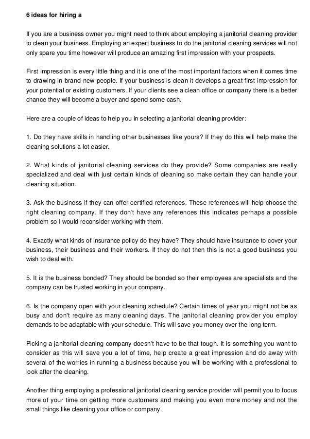6 suggestions for working with a janitorial cleaning business for you another name for janitorial services