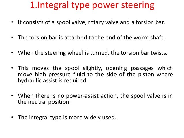 6 power steering intergral power