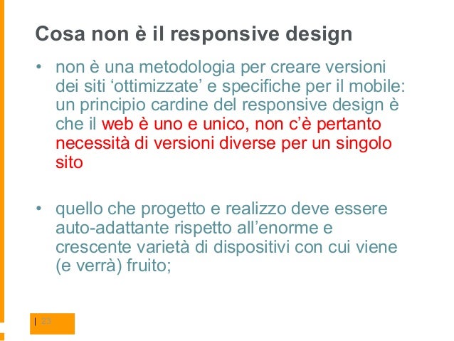 Progettare una mobile web app Progettare un mobile
