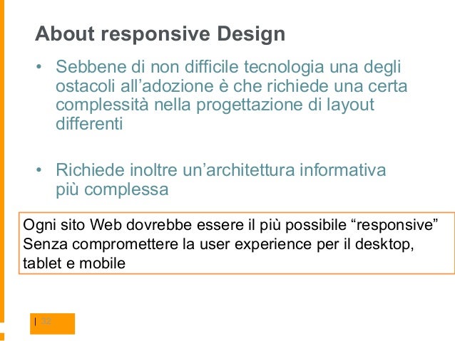 Progettare una mobile web app Progettare un mobile