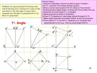 6 projections of lines, points, planes | PPT